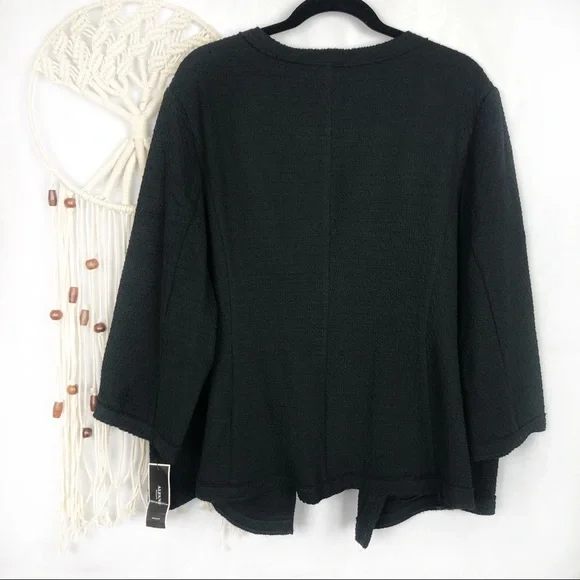 Alfani Women's Plus Jacquard Open Front Jacket 3X NWT - Picture 6 of 8